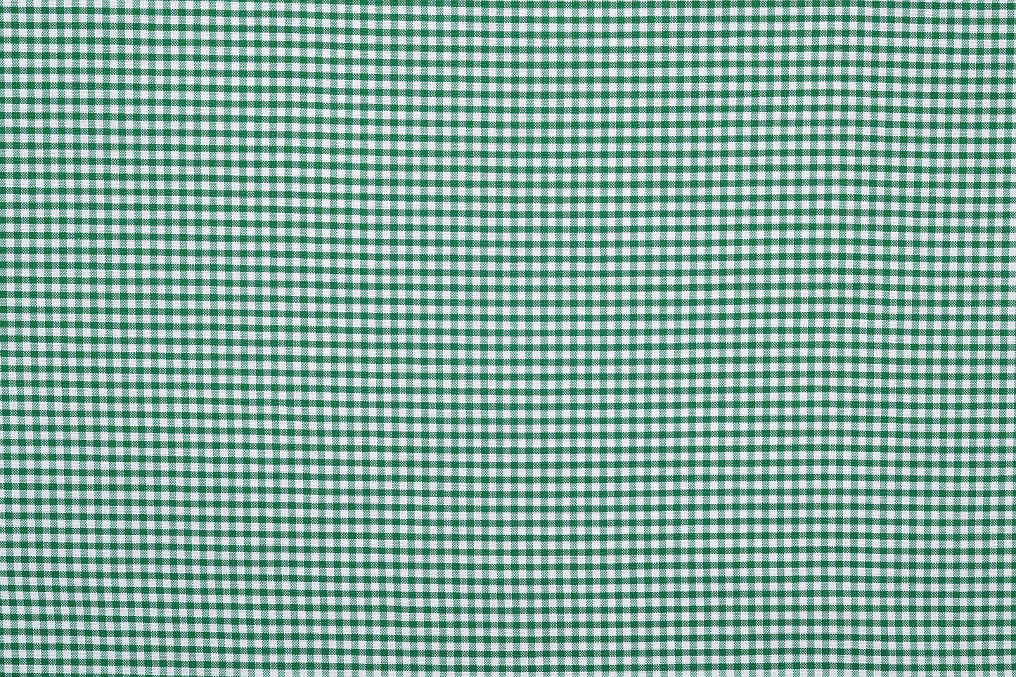 Oxford Lincoln Green Gingham on White