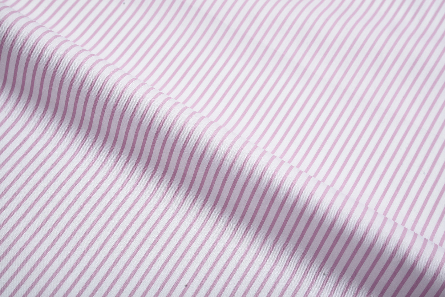 Pink Stripes On White Shirt