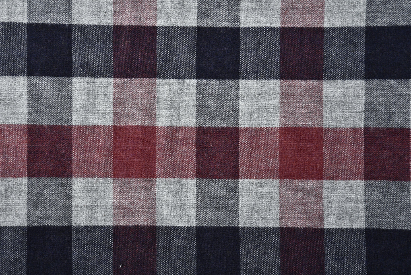 Grey Hemp - Large Gingham