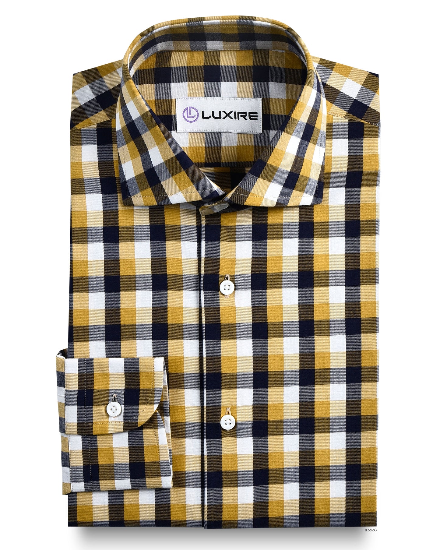 Fall Checks: Light Mustard Purple Gingham