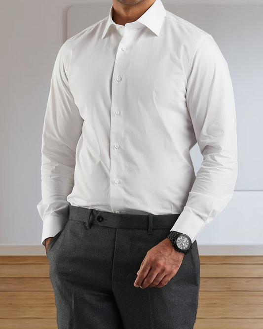 Fine White Twill Shirt