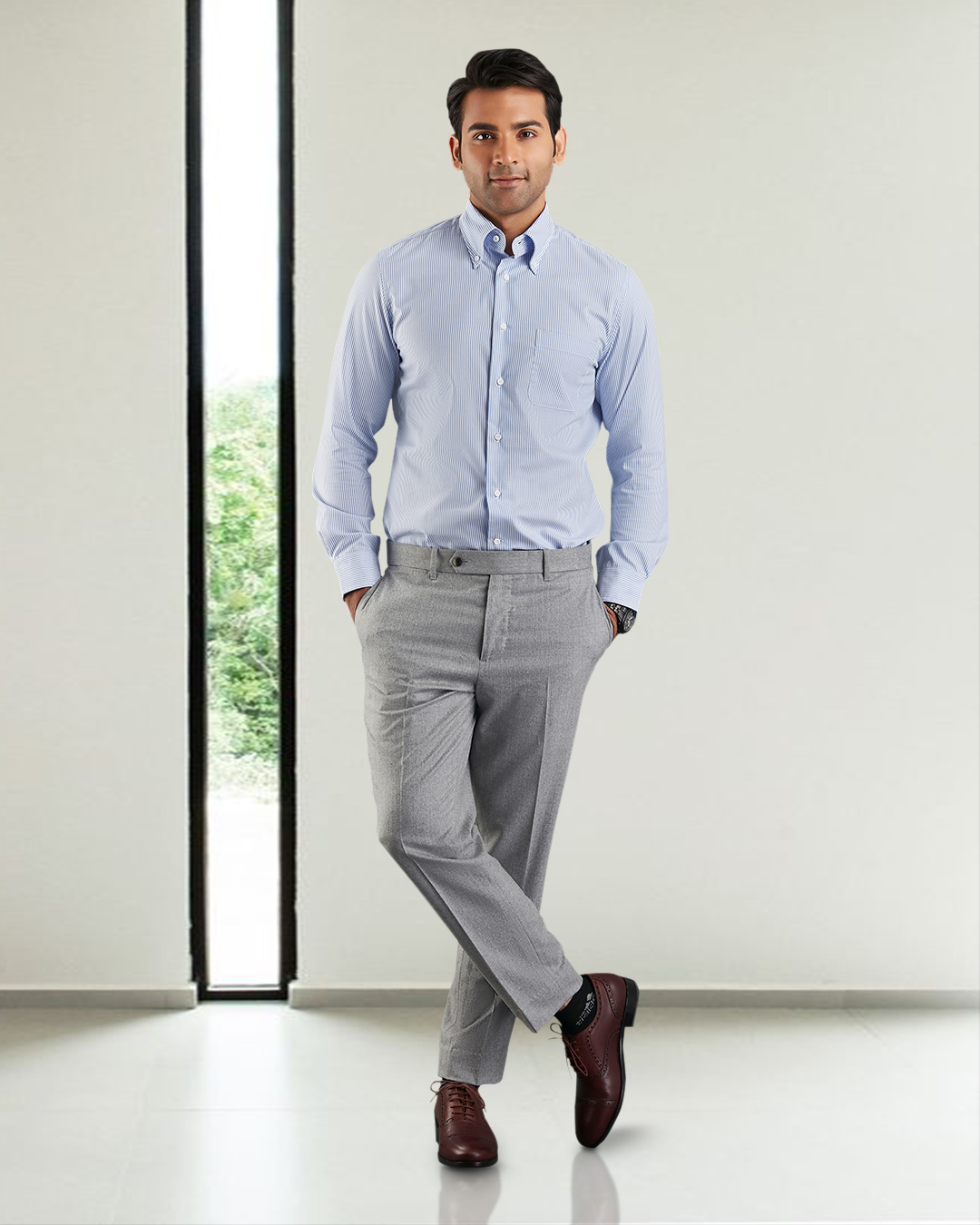 Vitale Barberis Canonico - Flannels Light Grey Dress Pant