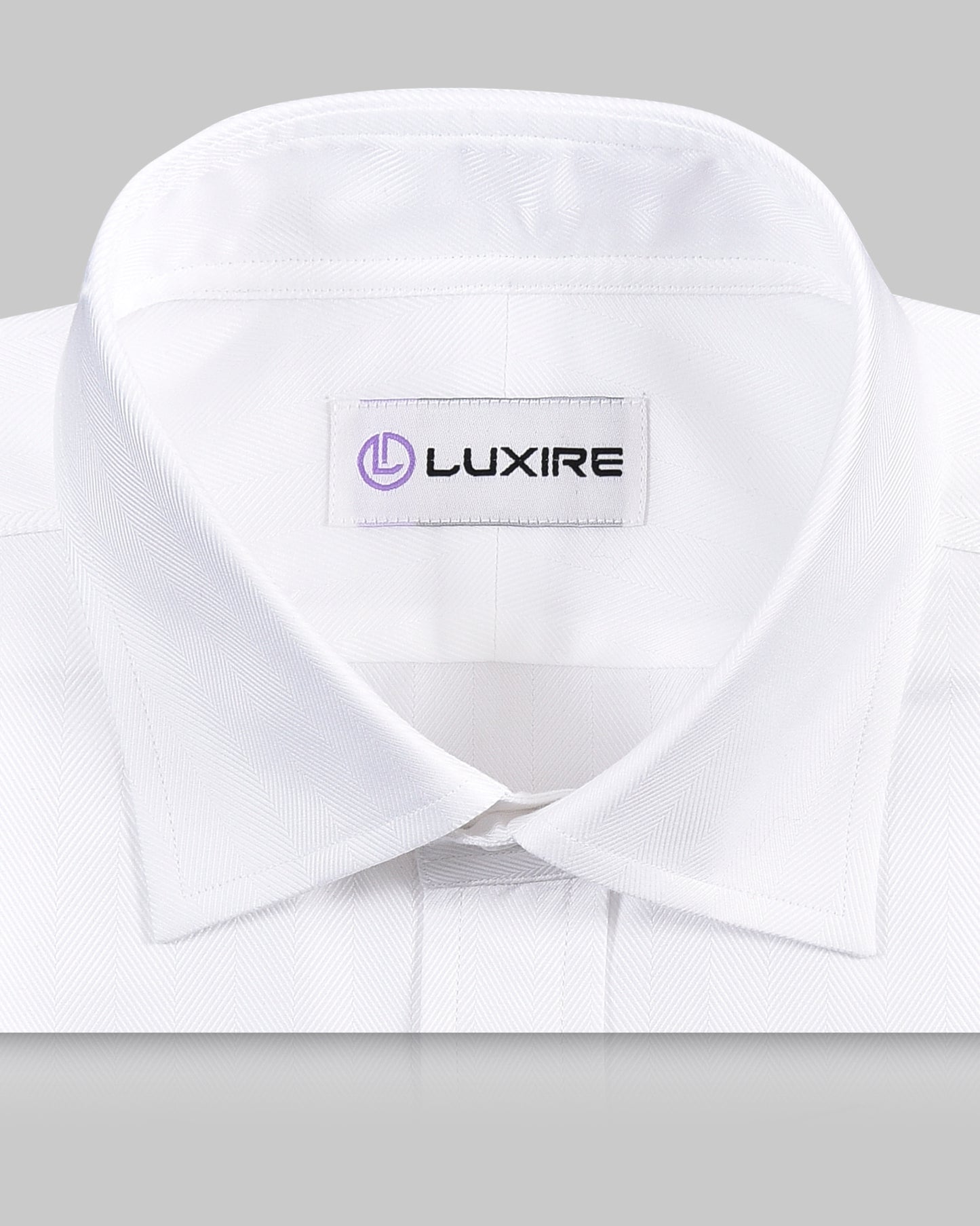 Herringbone White Cotton