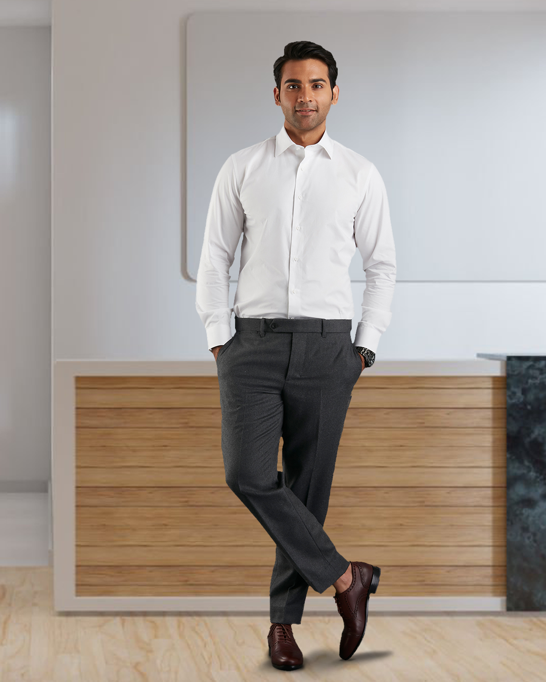 Fine White Twill Shirt