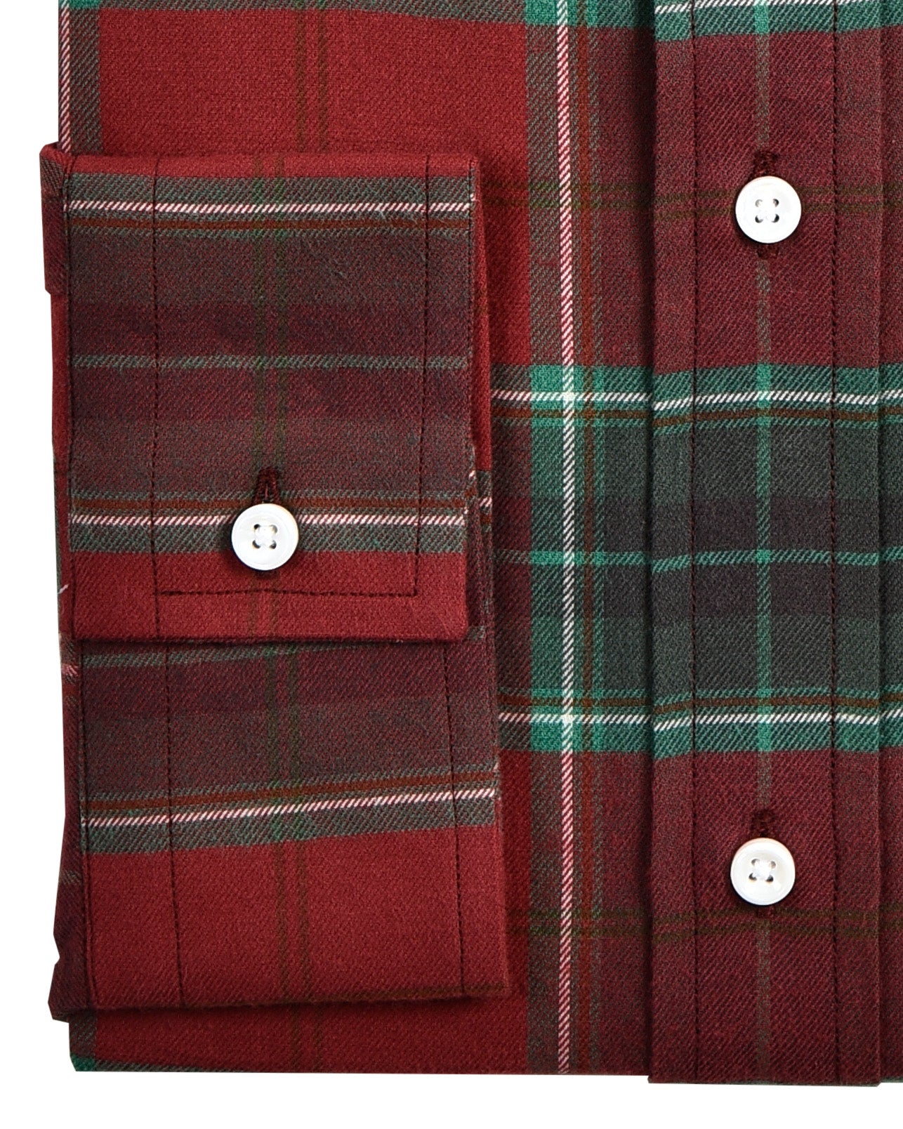 Brushed Twill - Red Green Tartan