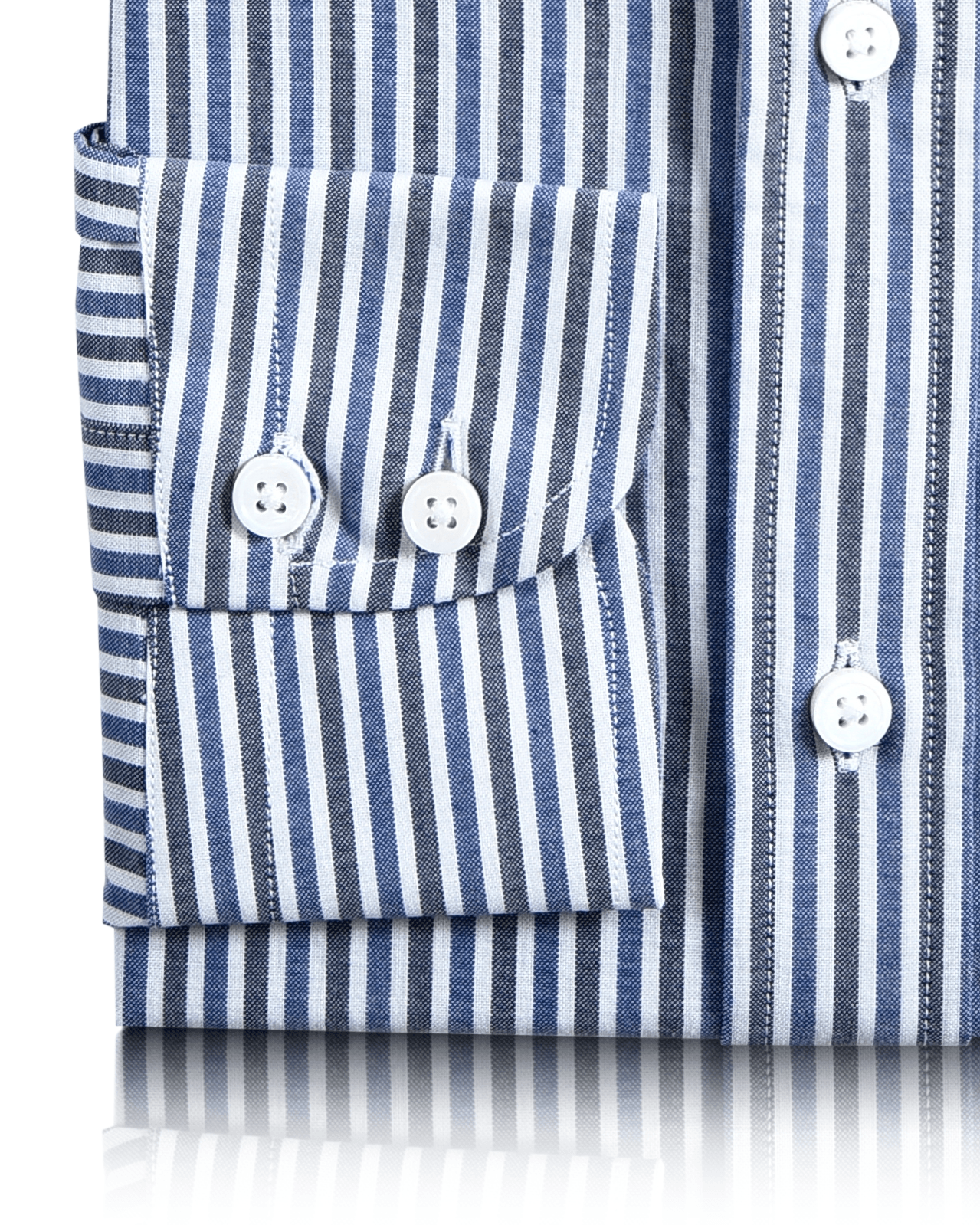 Light Dark Blue Stripes Shirt