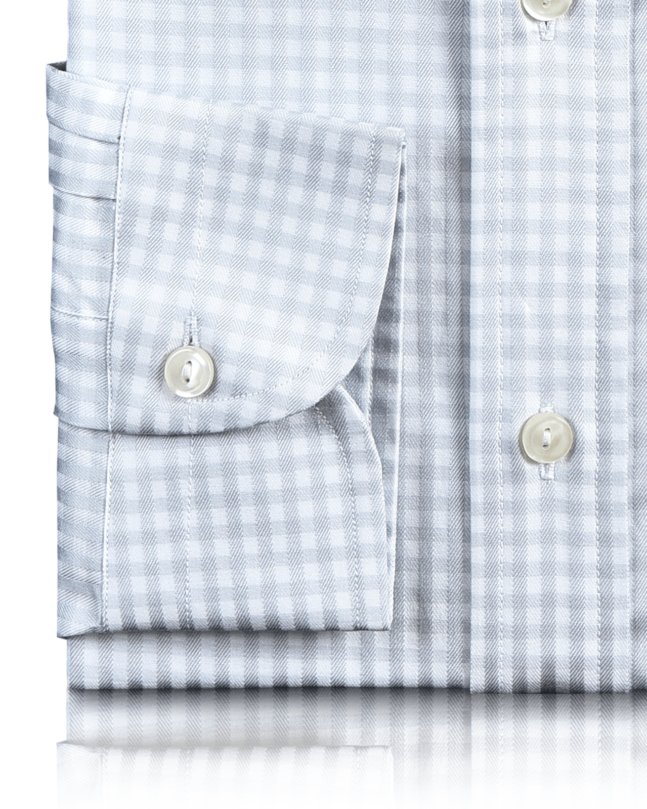 Zegna White Grey Gingham