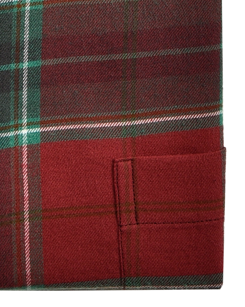 Brushed Twill - Red Green Tartan