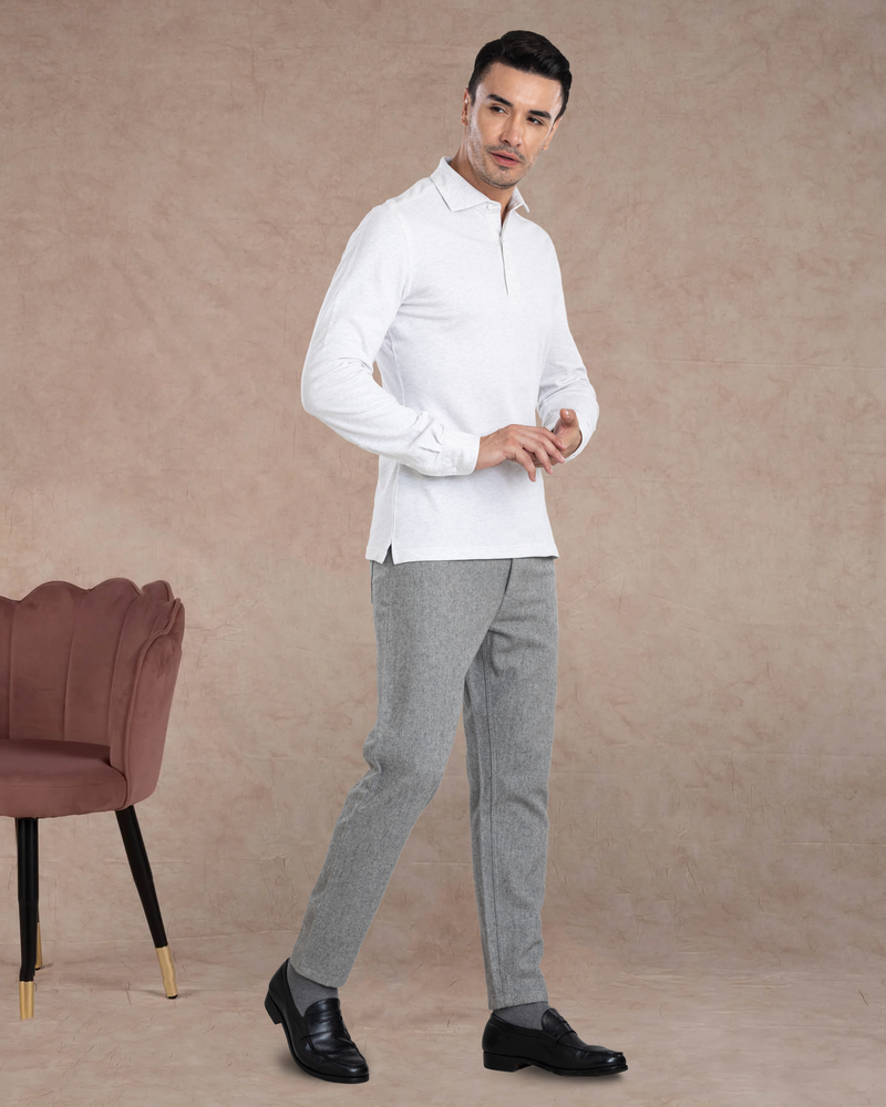 Grey Wool Jeans