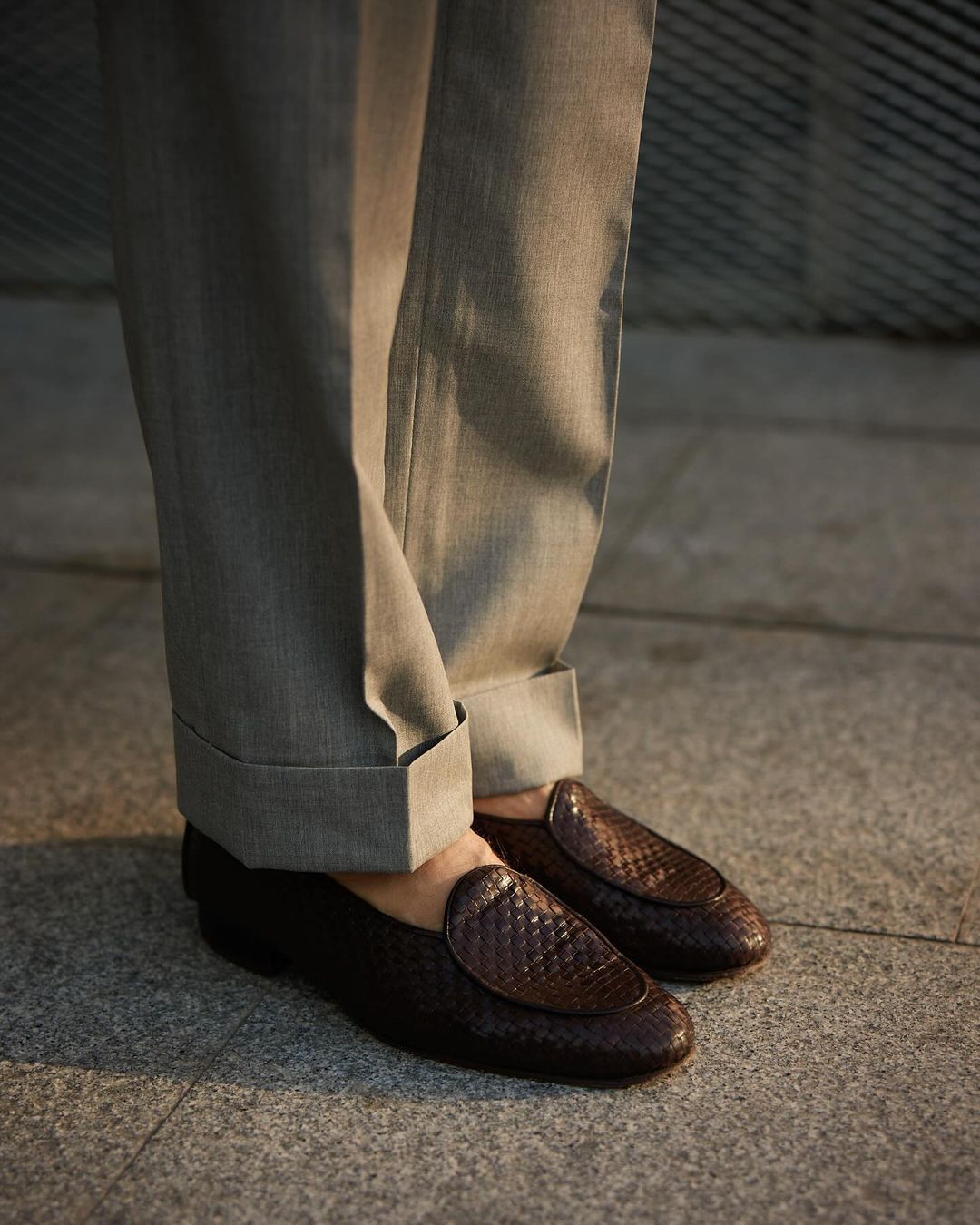 Vitale Barberis Canonico Light Grey Tropical Worsted Pant