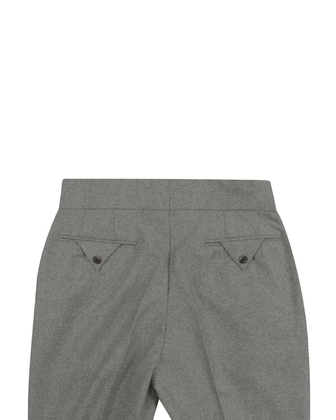 Gurkha Pant in Ethomas Wool Cashmere: Light Grey Wool