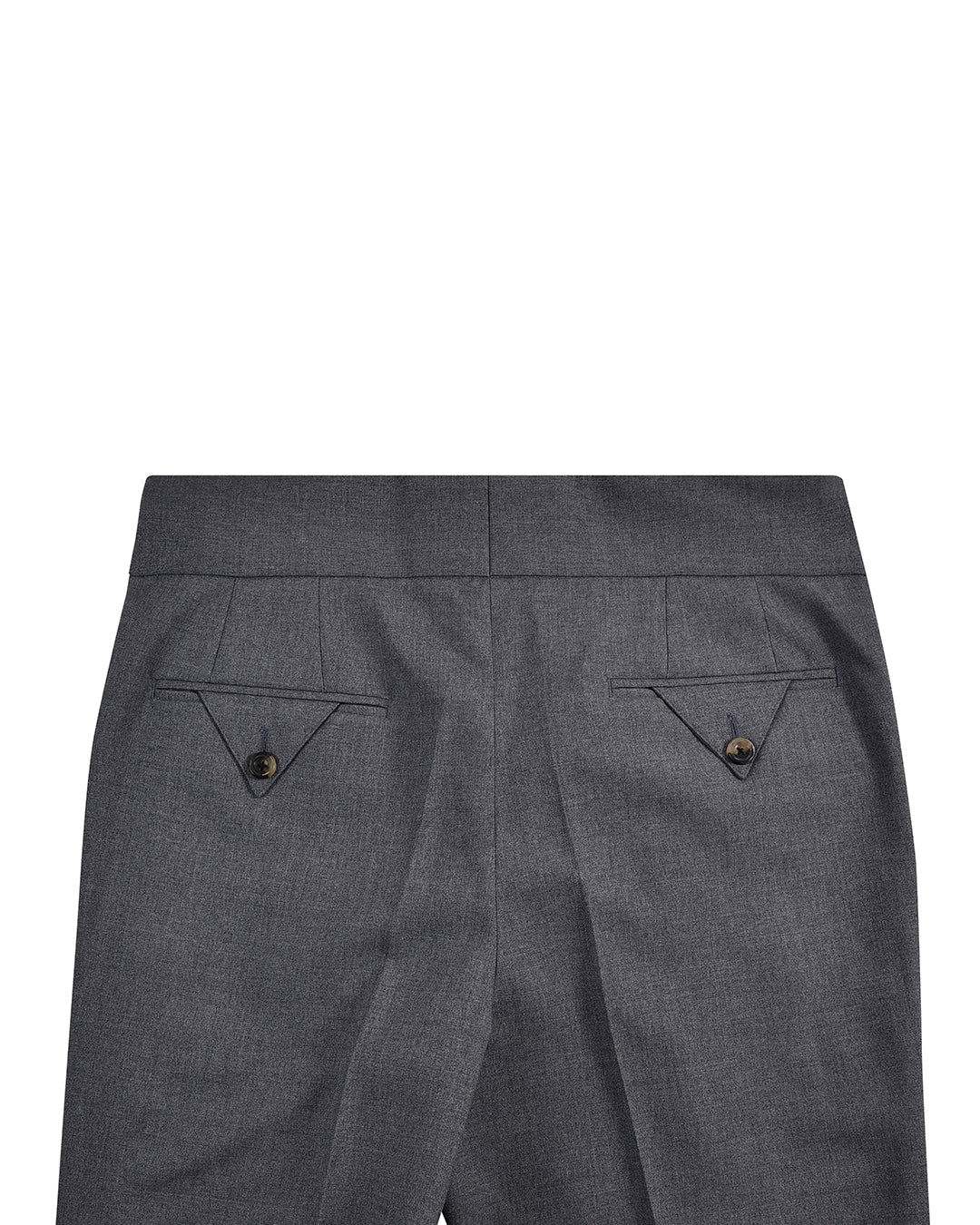 Gurkha Pant in Dugdale New Fine Worsted Tropical Wool - Grey