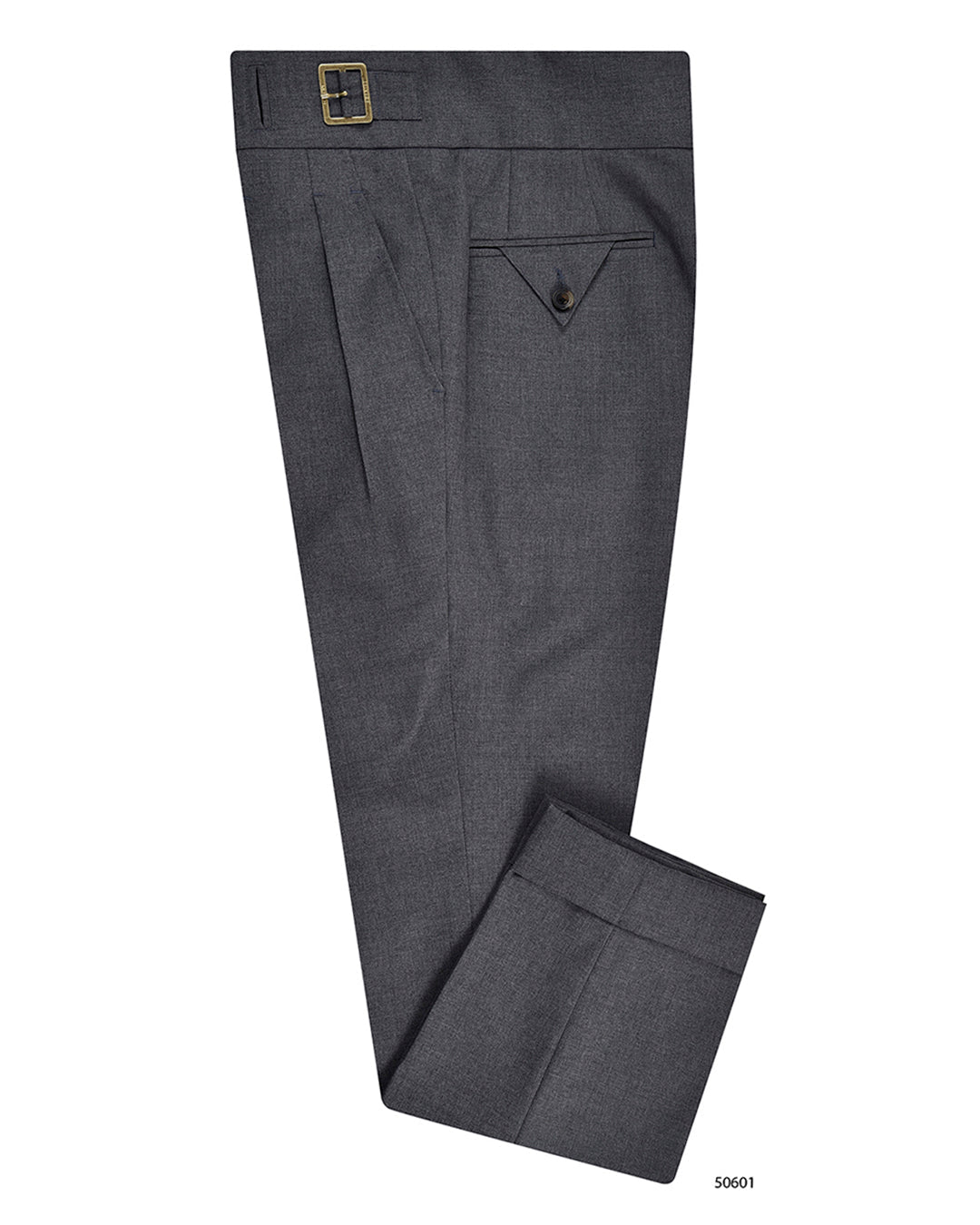 Gurkha Pant in Dugdale New Fine Worsted Tropical Wool - Grey