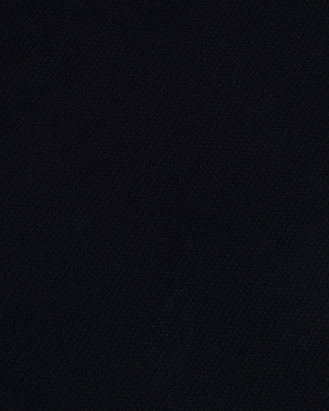 Close up of the custom oxford polo shirt for men by Luxire in midnight navy
