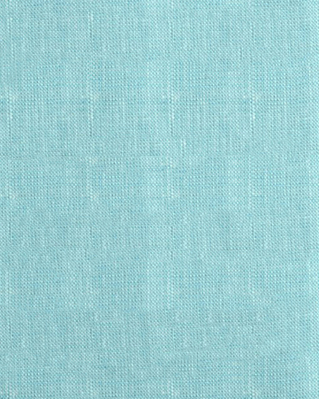 Close up view of custom linen shirt for men in light blue