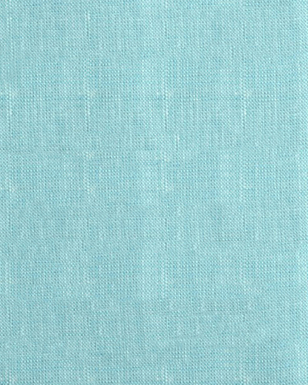 Close up view of custom linen shirt for men in light blue