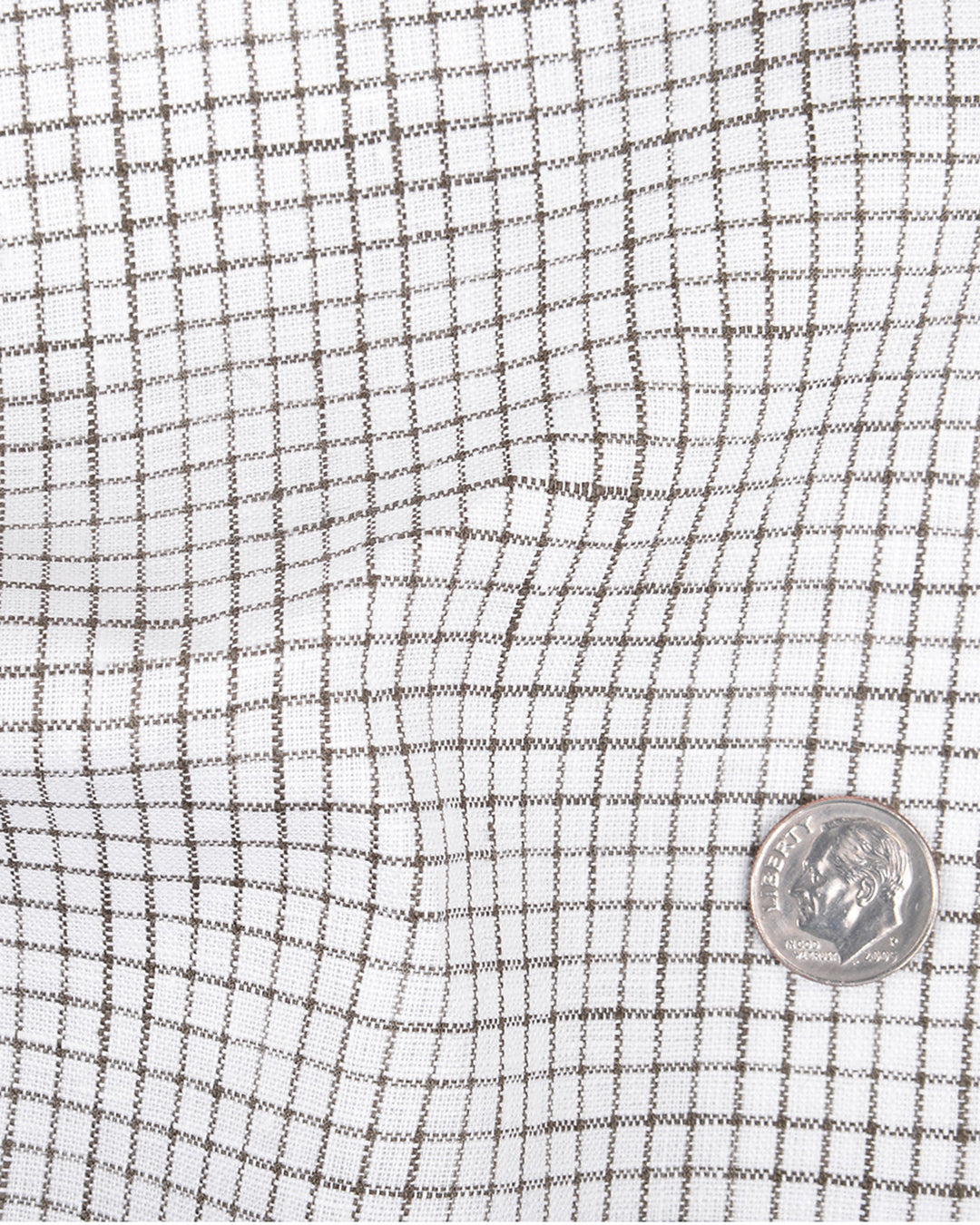 Close up of the custom linen shirt for men in olive green graph by Luxire Clothing 2
