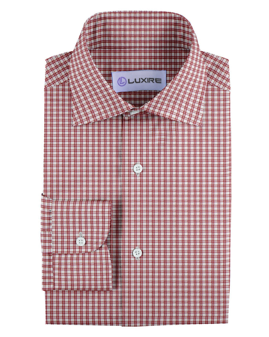 Friday Shirt:Red Double Pin Checks