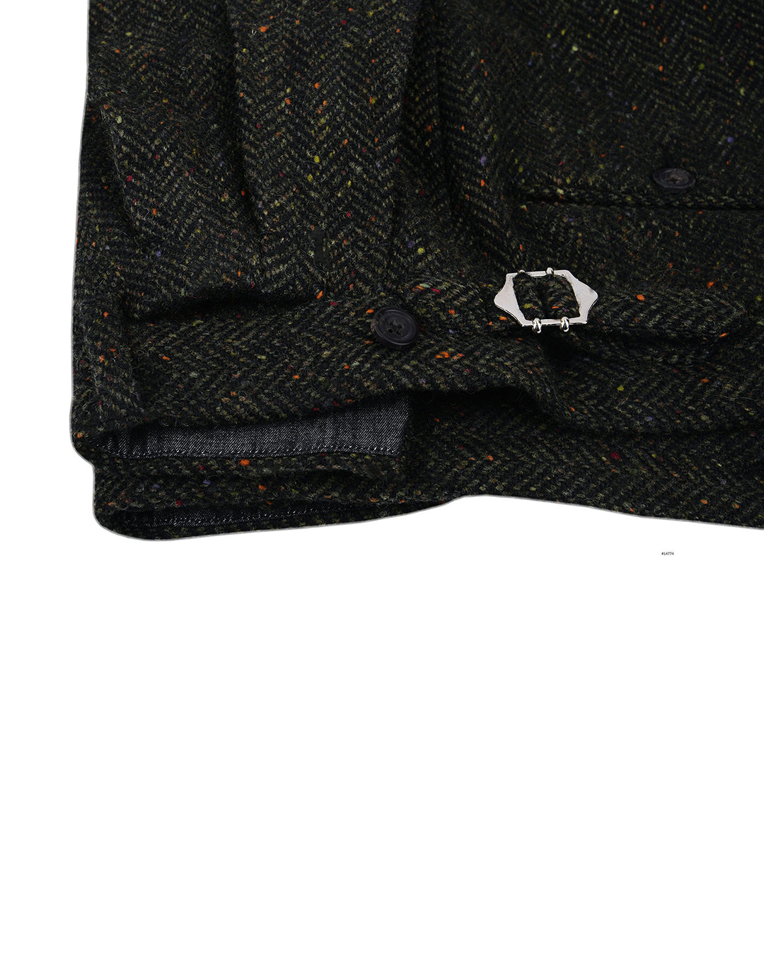 Molloy Herringbone Donegal Tweed Pants - Forest