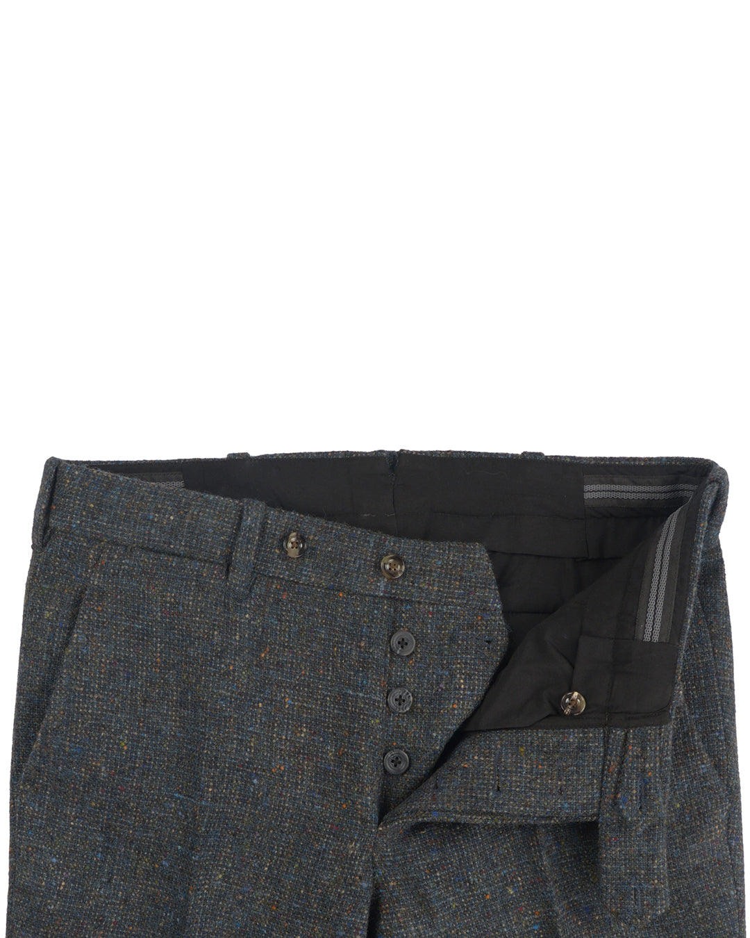 Molloy Plain Donegal Tweed Pants - Pine Green