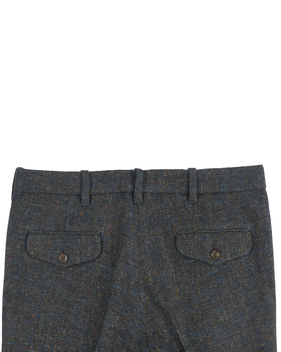 Molloy Plain Donegal Tweed Pants - Pine Green