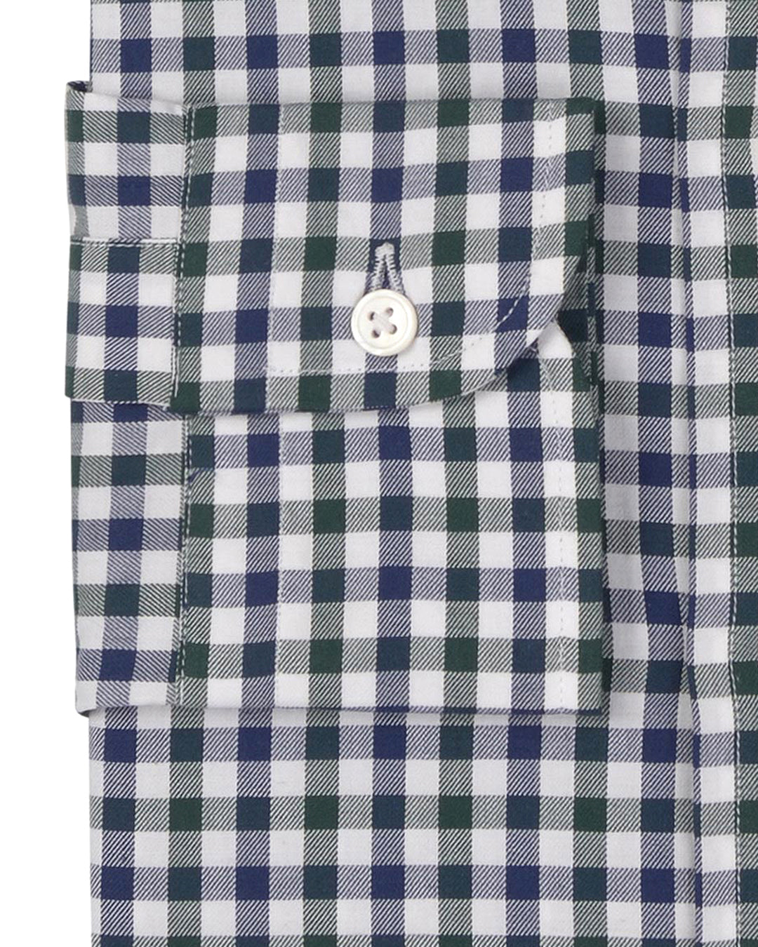 White Blue Green Gingham