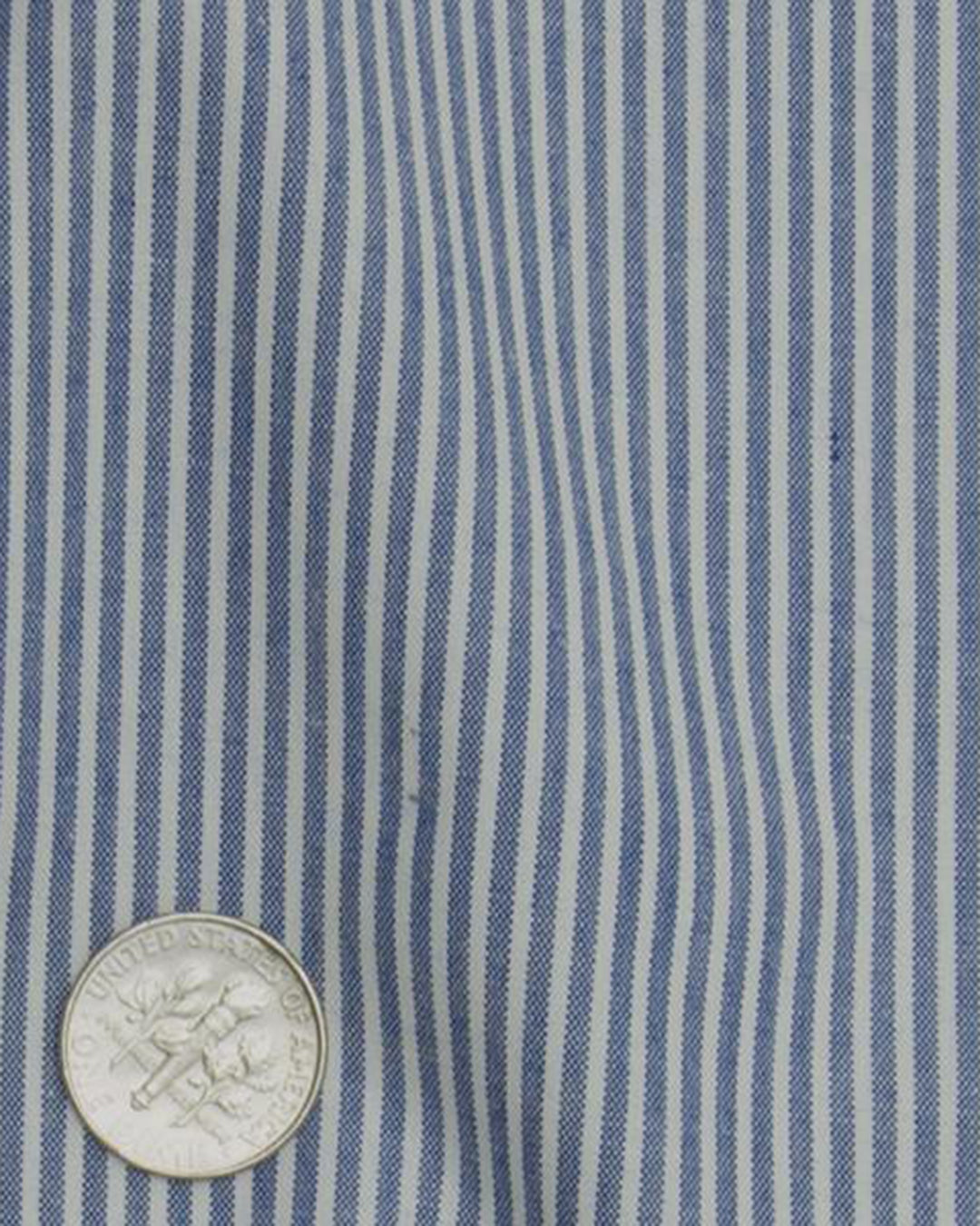 Navy on White Pencil Stripes