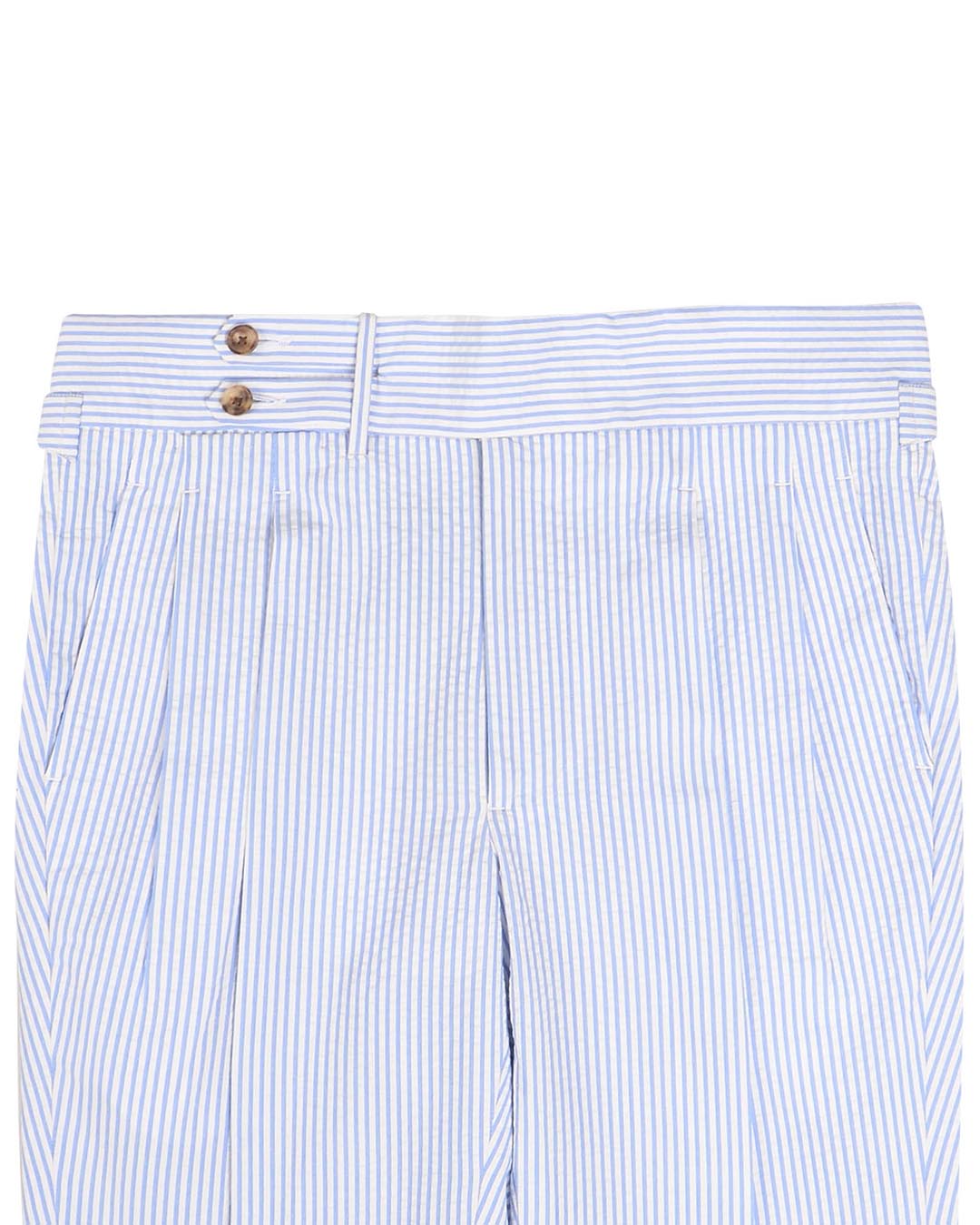 Minnis Blue Stripes Seersucker Pants