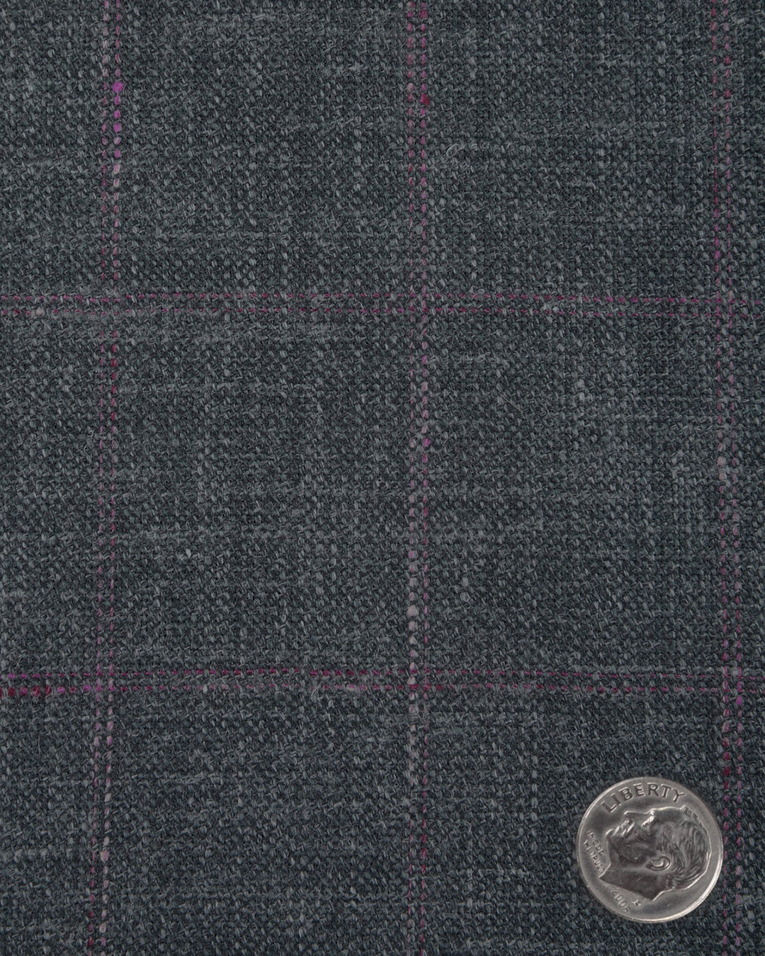 EThomas Shark Shine Silver Windowpane Checks