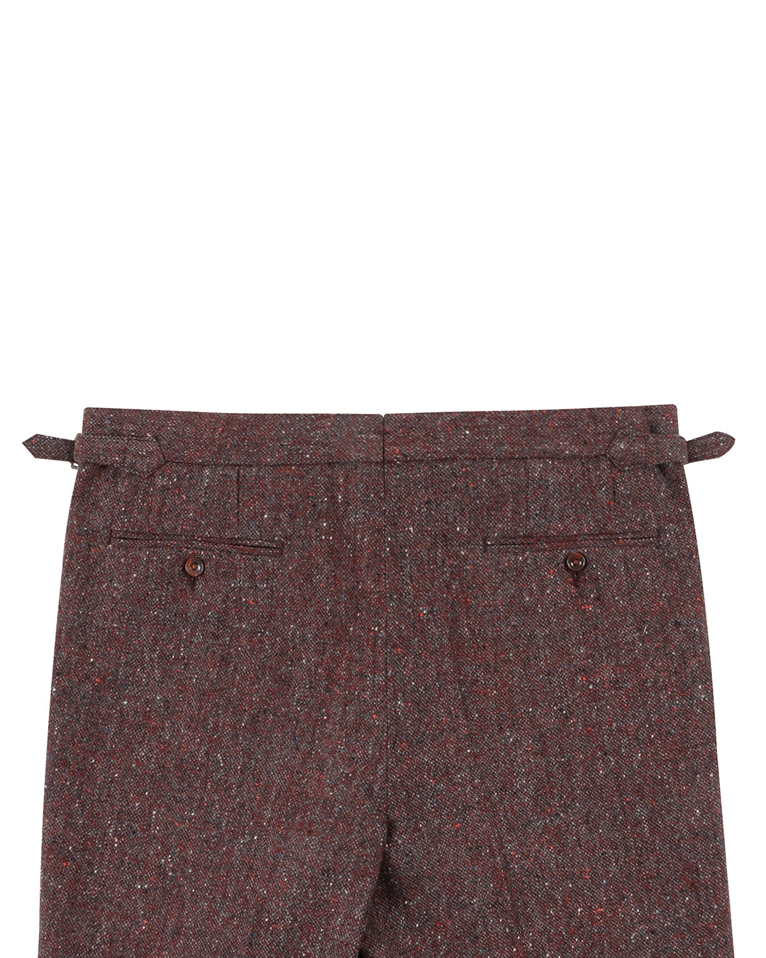 Molloy Plain Donegal Tweed Pants - Maroon