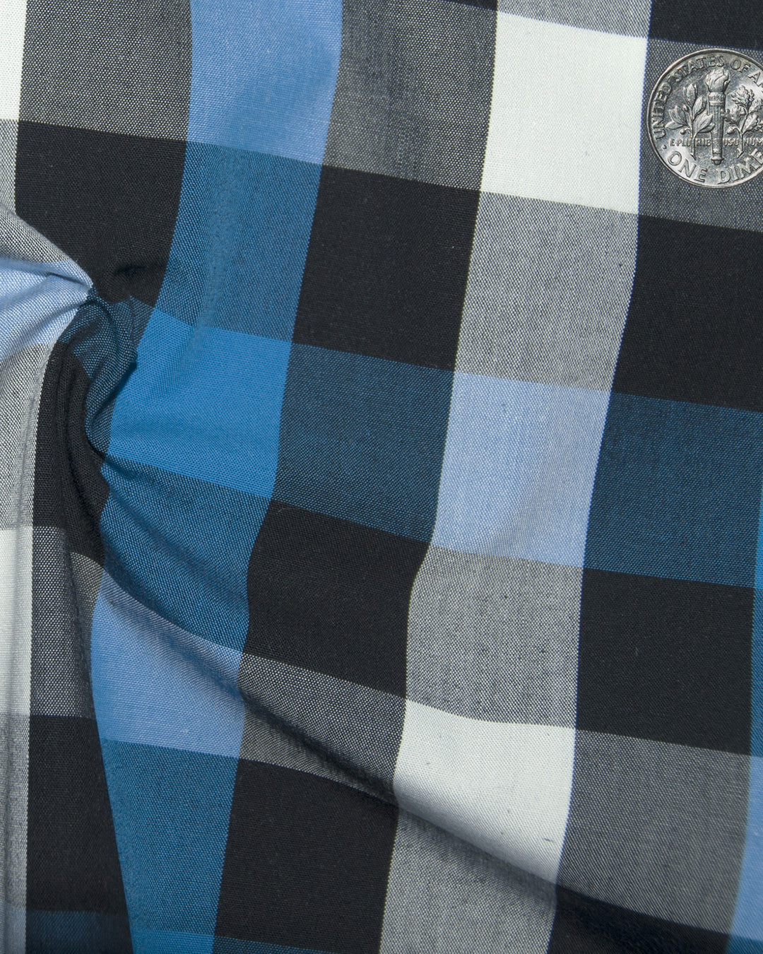 Friday Shirt: Blue White Black Macro Gingham