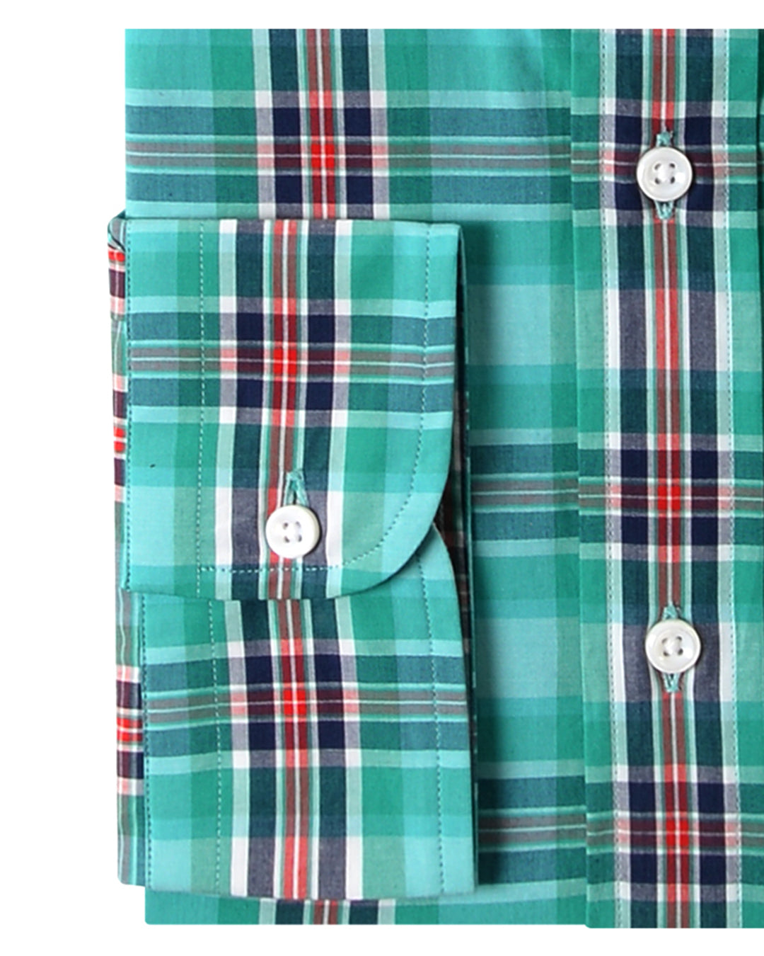 Sea Green Navy Red Madras Checks