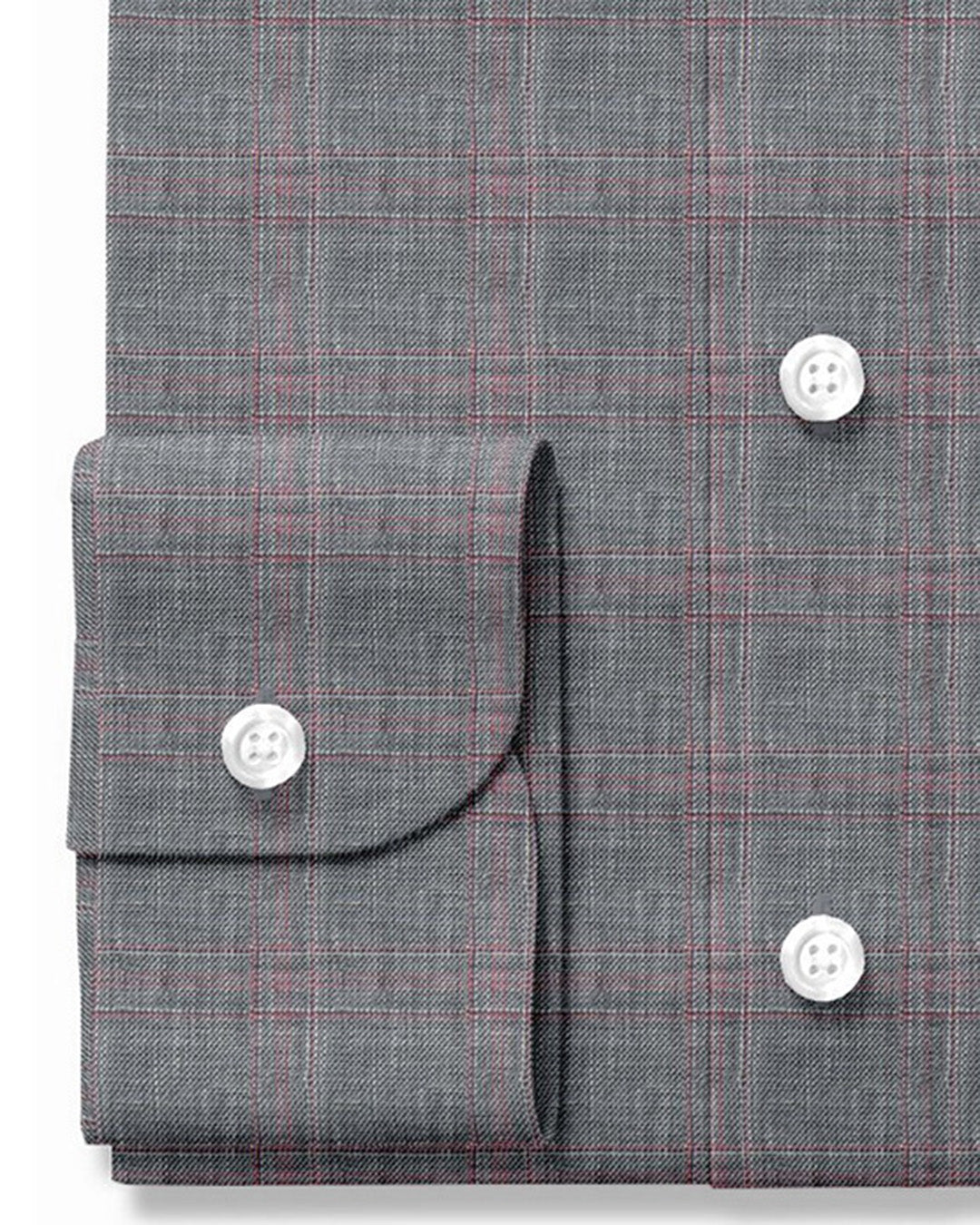 Linen: Grey Red Overchecks
