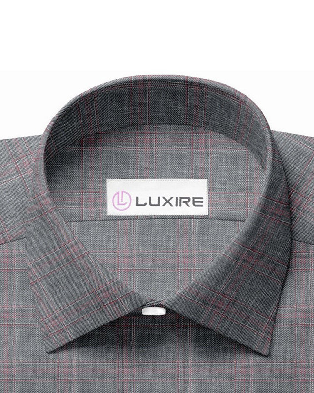 Linen: Grey Red Overchecks