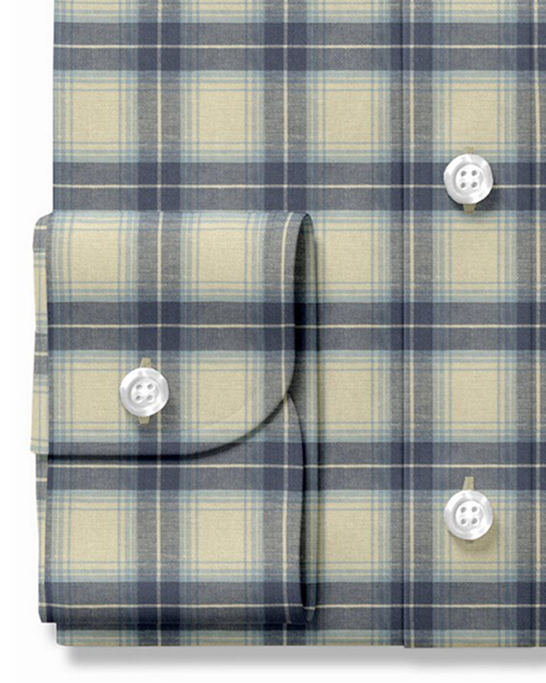 Ecru Grey Light Plaid