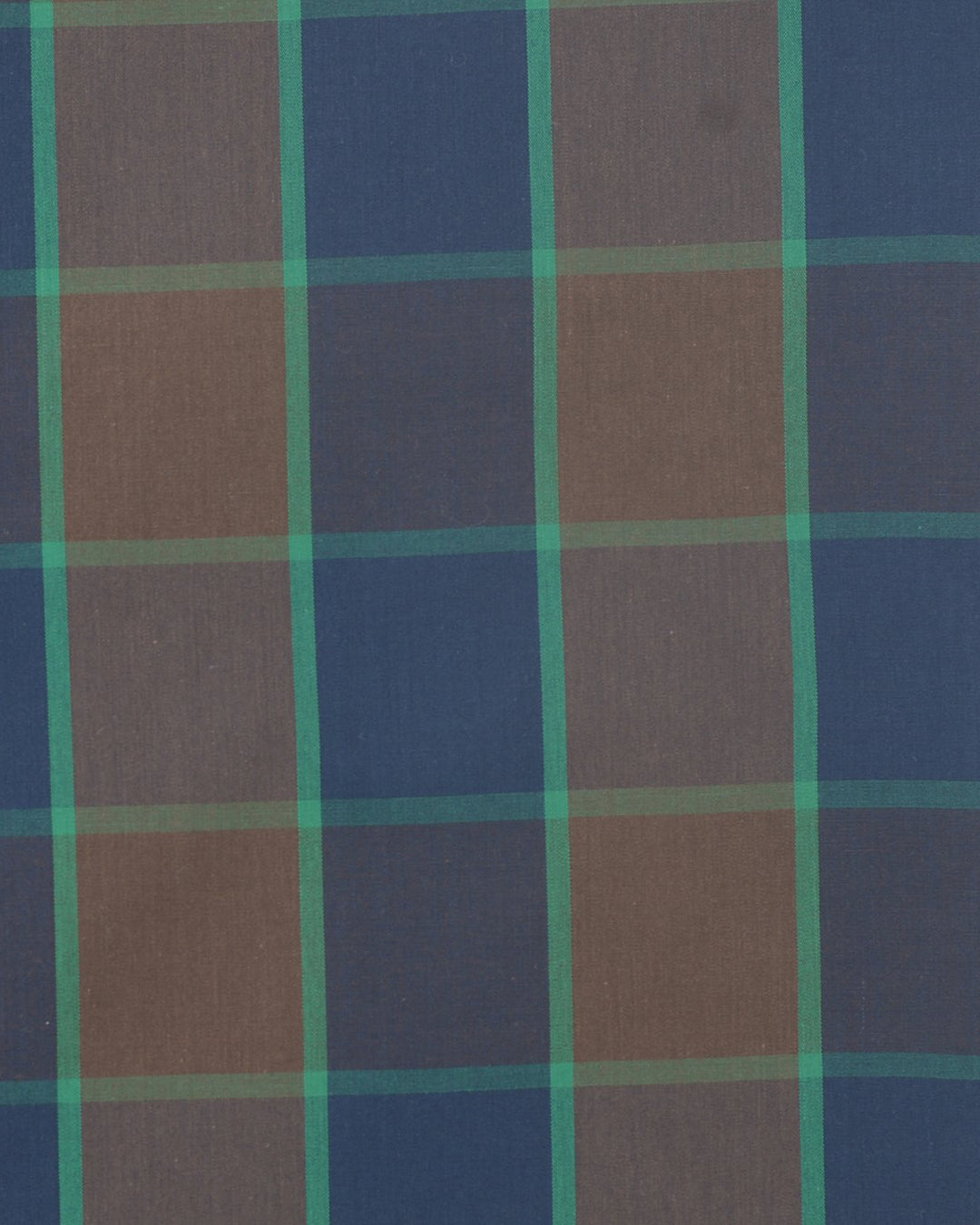 Navy Brown Green Large Checks