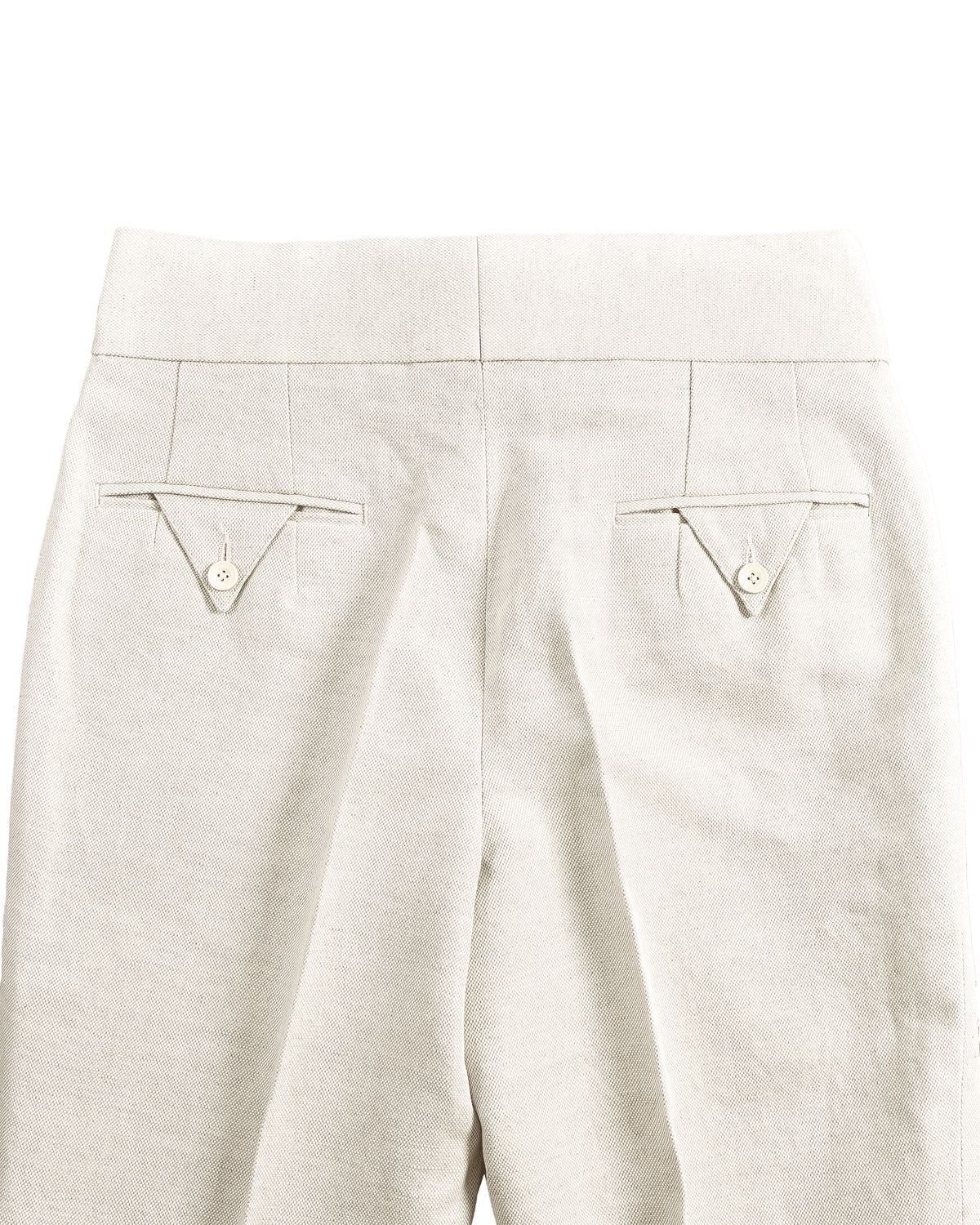 Gurkha Pants Linen Vintage Cream Birdseye - 8
