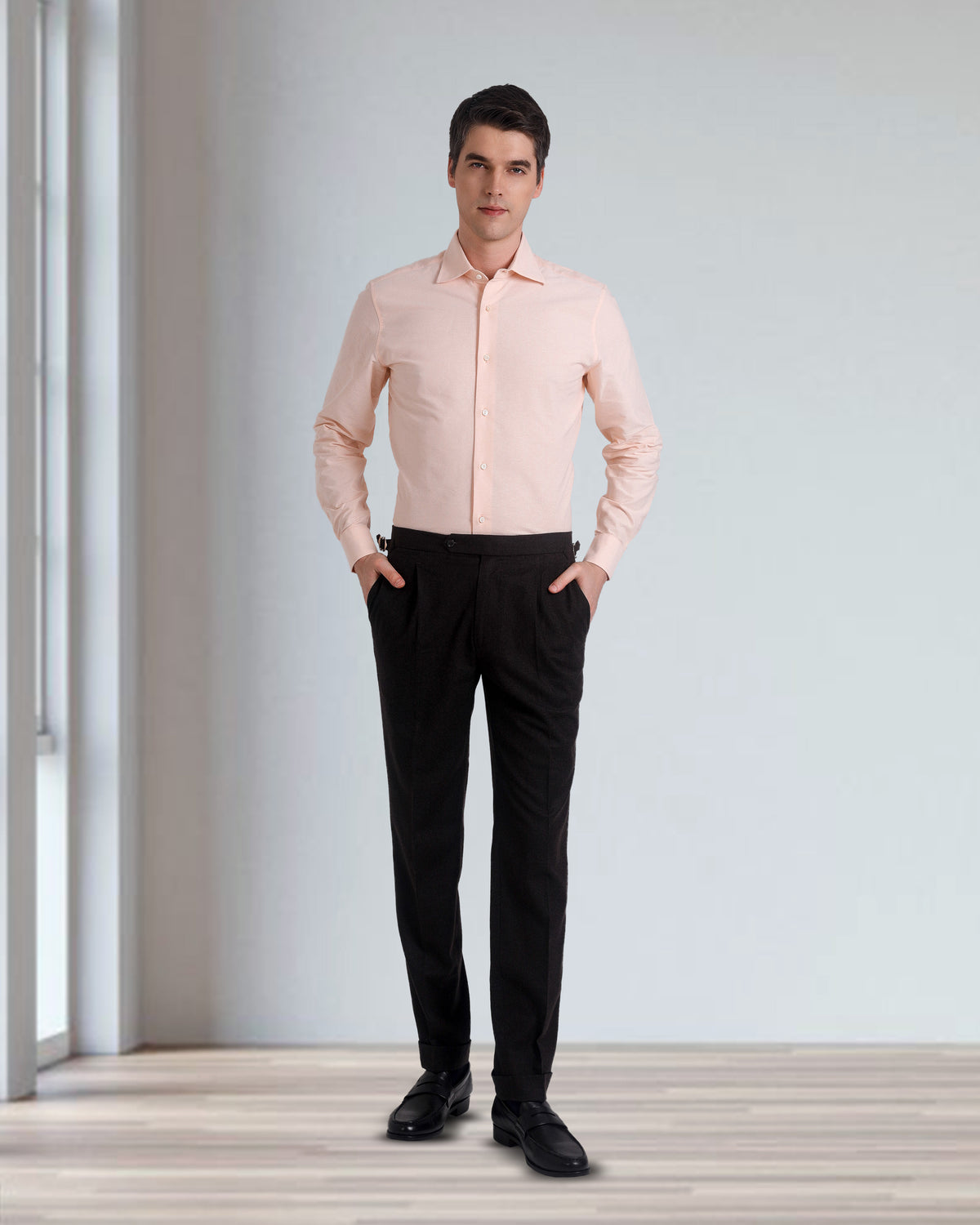 Pale Orange Classic Oxford Shirt - 3