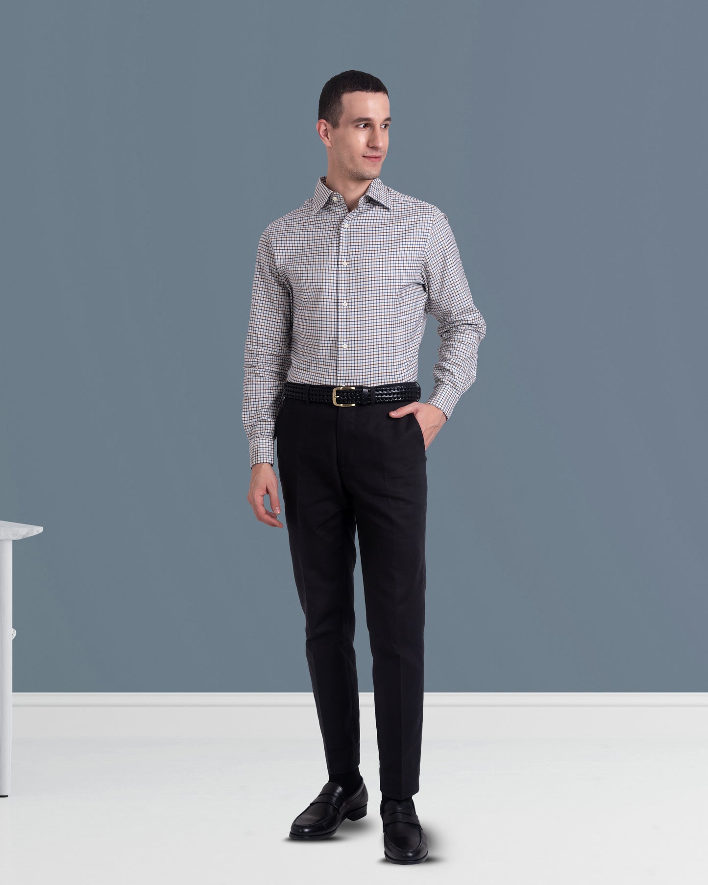 Midnight Grey Twill Dress Pant