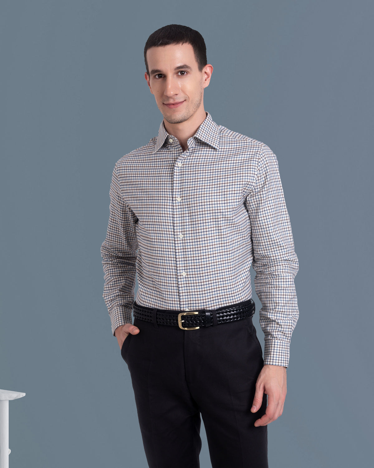 Midnight Grey Twill Dress Pant - 4