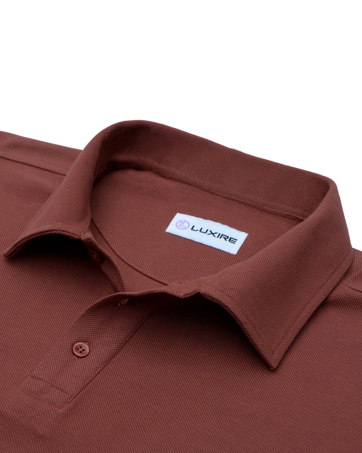 EZS Aria Rust Long Sleeve Polo - 9