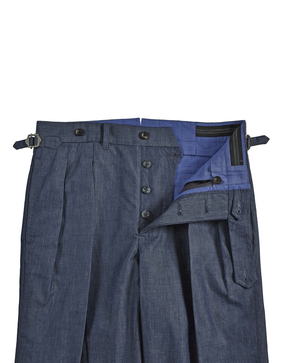 Navy Chambray Pant - 5