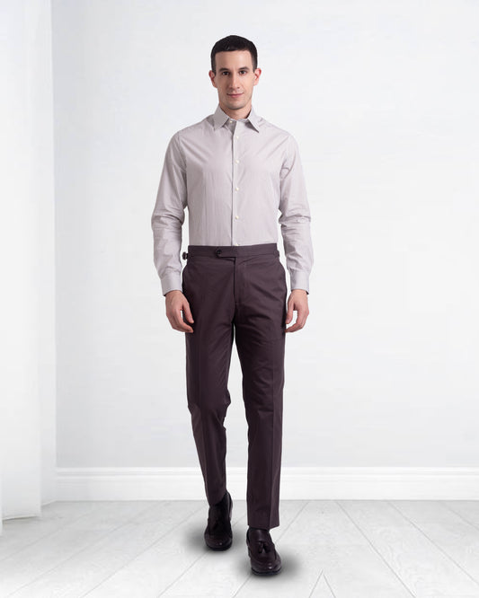 Choco Brown Plain Dress Pant