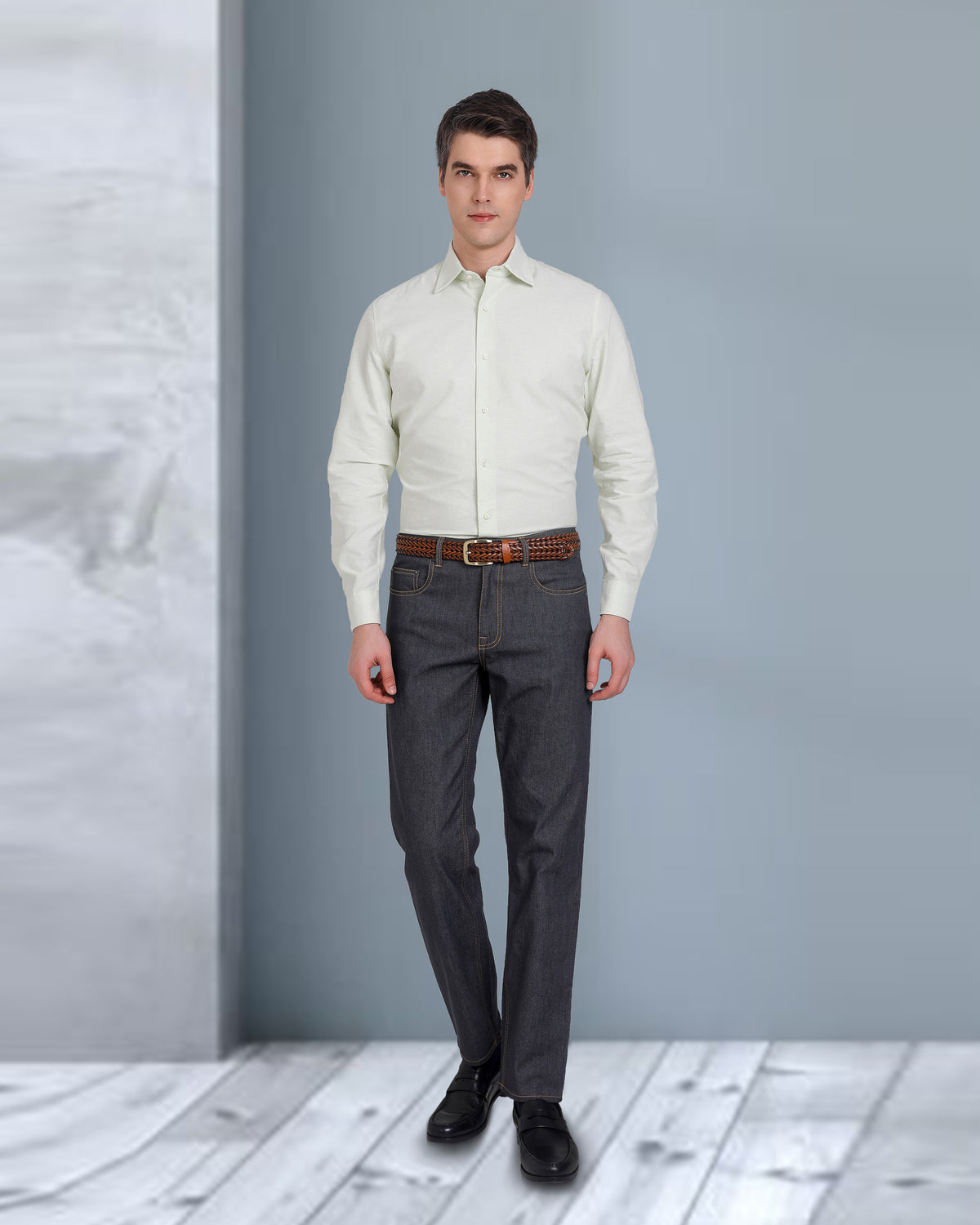 Dark Grey Stretchable Jeans - 4