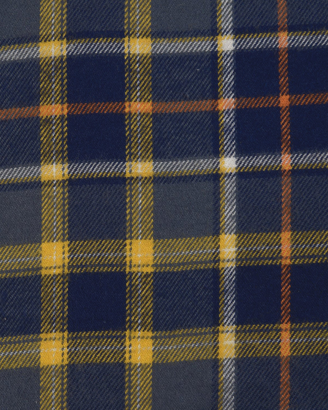 Grey Yellow Tartan Twill - 4