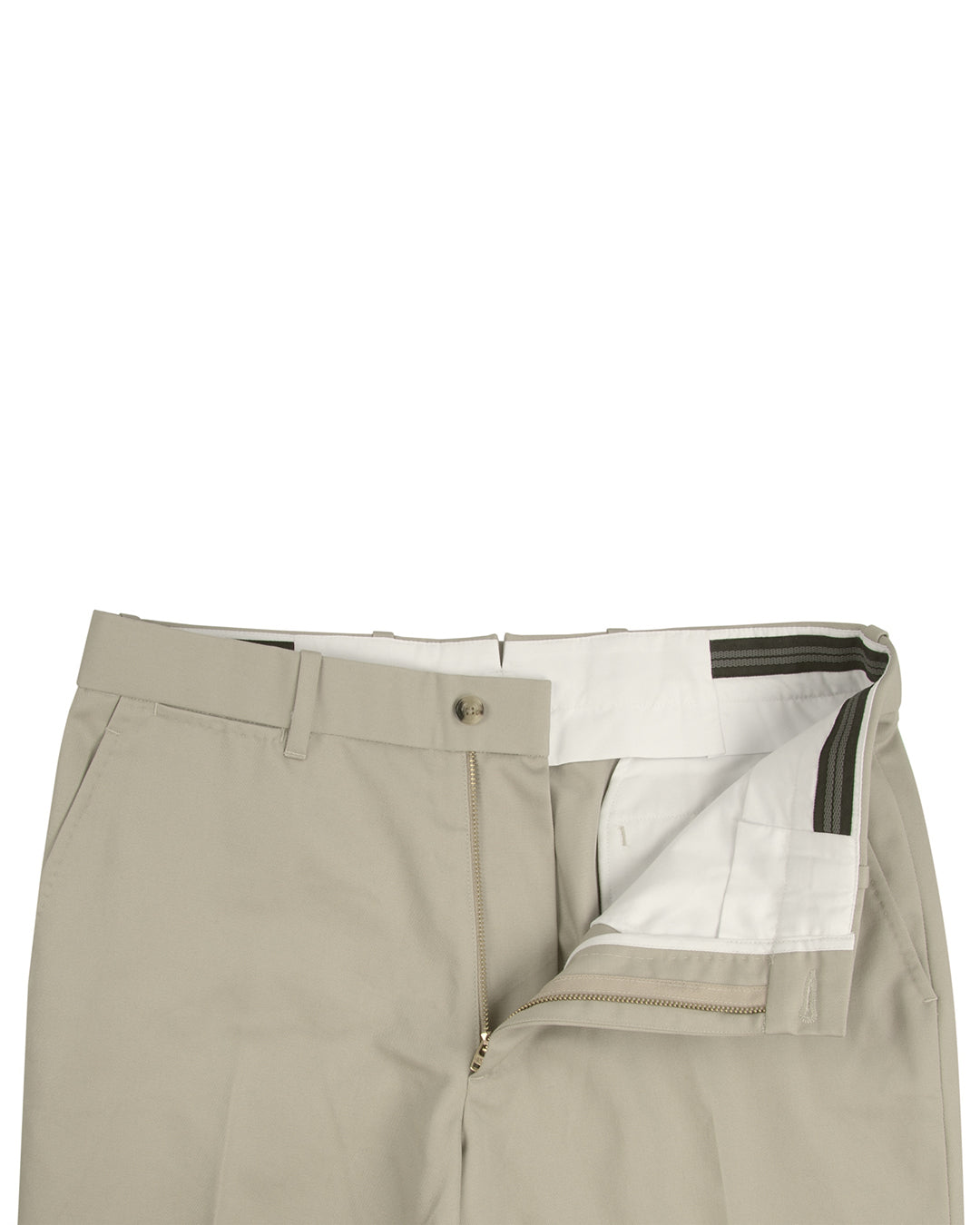 Stone Khaki Grey Soft Twill Chino