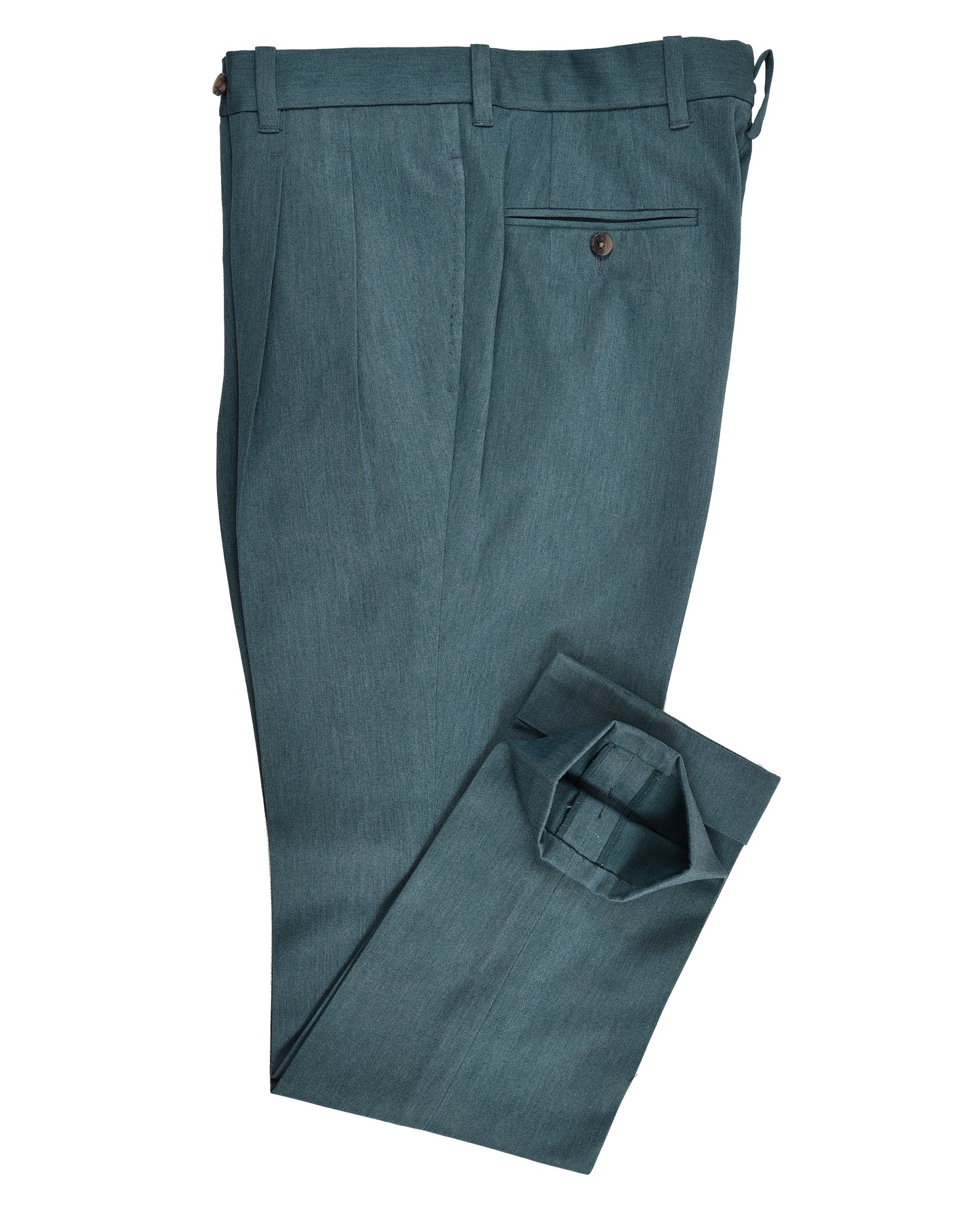 Dark Shaded Green Cotton Twill Pant