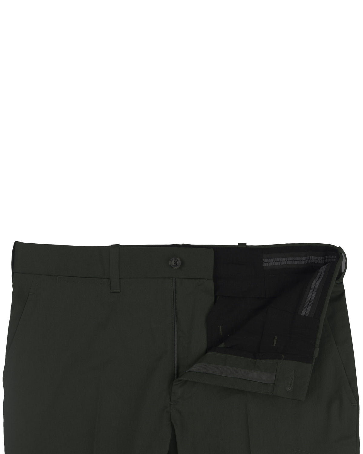 Olive Fine Twill Summer Chino - 4