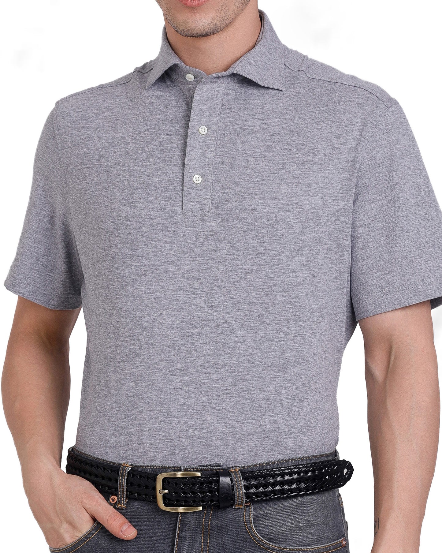 EZS Grey Soft Polo