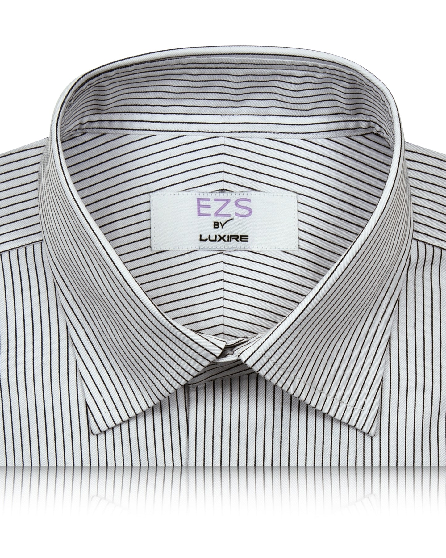 EZS Monti White & Black Pin Stripes Shirt